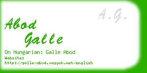 abod galle business card